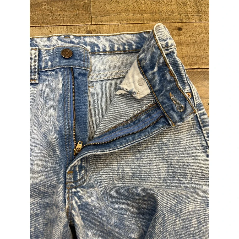 Levis 505 Jeans Mens 30x32 (29x30.5) Acid Wash Vintage 80/90's USA red tab Read!